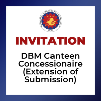 Invitation to Apply as DBM Canteen Concessionaire (Extension of Submission)